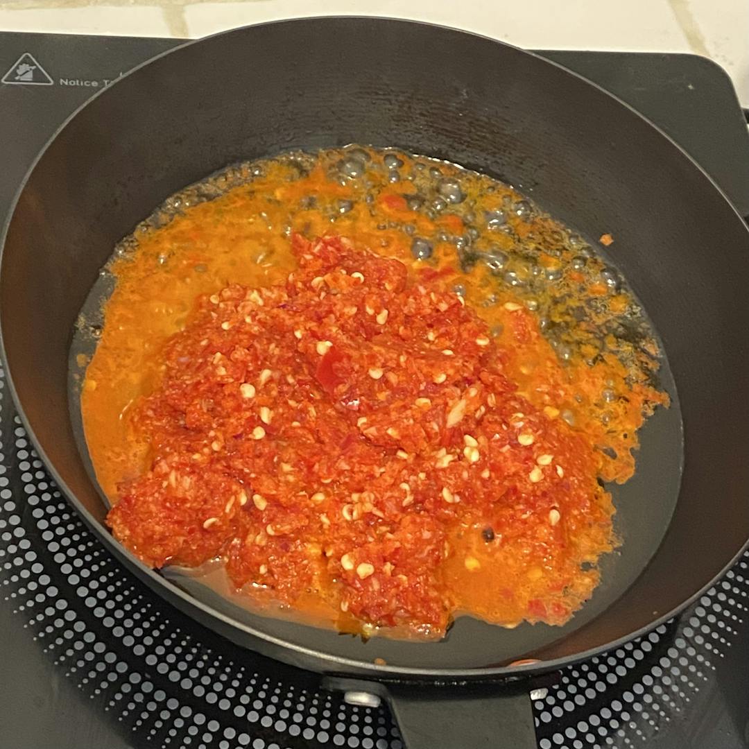 Gambar 1 Langkah 3 Resep Udang Sambal Pete