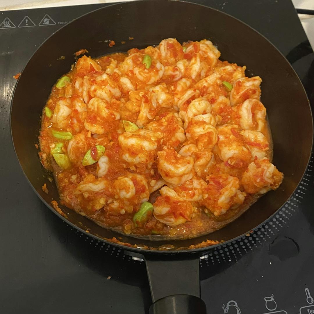 Gambar 3 Langkah 4 Resep Udang Sambal Pete