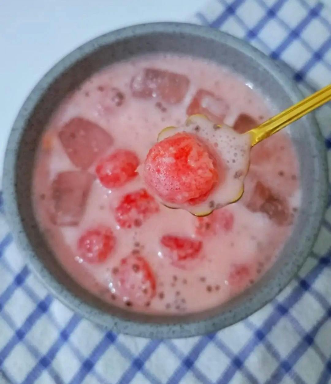 Gambar 3 Langkah 3 Resep Watermelon Sagoo